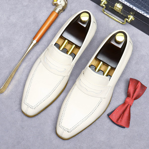 Zapatos Casuales de Cuero Estilo Británico Más Vendidos para Hombre, Zapatos Formales de Negocios de Cuero Vacuno Genuino - Product Image 6