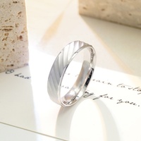 Vente en Gros Bagues de Pureté et Alliances en Argent Sterling Véritable 925 pour Couples, Hommes et Femmes