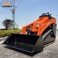 Minipala Gommata LOGWAY di Alta Qualità con Avviamento a Batteria Marina per Lavori Agricoli e Movimentazione Materiali