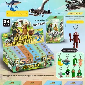 24แปลกนามธรรมสติ๊กคนบิ๊กฟุตต้นไม้อินเทรนด์อินเทอร์เน็ตมส์แช่แข็งพวงกุญแจตาบอดในตำนานต่างประเทศ - Product Image 2