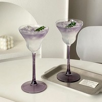 Flûtes à champagne en verre coloré romantiques de 190 ml, verres à cocktail pour fête de mariage