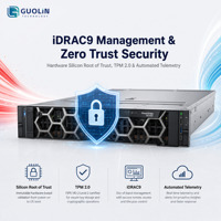 Serveur IA Dell PowerEdge R760 2U Haute Performance avec Double Processeur Intel Xeon, Double GPU DW et Accélération NVMe