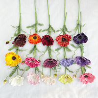 Bouquet de fleurs artificielles de pavot haut de gamme fait main YL, en PU, grand format, style moderne, 12 couleurs, pour décoration maison, hôtel, mariage, qualité supérieure