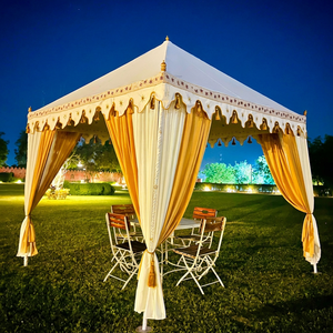 Carpa de Tela de Algodón de Doble Capa para Tres Estaciones con Tamaño de Carpa de 14x28 pies, Dormitorio de 14x14 pies, Baño de 7x14 pies y Área de Estar/Recibidor - Product Image 2