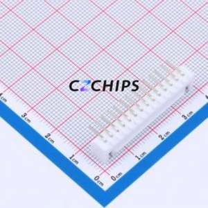 WAFER-HA2.54-14PWZ Wire-to-Board Pin Header Bent Lead Through Hole,P=2.5mm Connector 1x14P 2.5mm Right Angle Insert XHB - Product Image 2