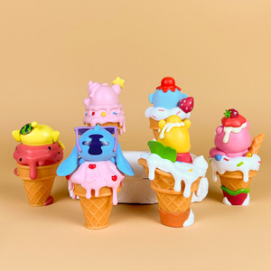 Figurine <span class=keywords><strong>de</strong></span> collection en boîte surprise sur le thème <span class=keywords><strong>de</strong></span> la crème glacée : Stitch, Winnie <span class=keywords><strong>l</strong></span>'Ourson, Kirby, cône <span class=keywords><strong>de</strong></span> chocolat, figurine articulée - Product Image 4