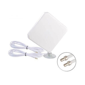Antena 4G LTE MIMO de Panel Externa para <span class=keywords><strong>Router</strong></span> WIFI 5DBi con <span class=keywords><strong>Cable</strong></span> SMA de 3m 3G para Exteriores con Amplificador de Alta Ganancia 5G Gsm - Product Image 1