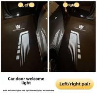 Pour Alphard, Avalon, Crown : Tapis de bienvenue lumineux à ailes d'ange pour portière, fabriqué en Chine, compatible OLIVER
