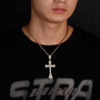Pendentif personnalisé Chucky Hop Punk T-Square en zircon pour hommes et femmes, accessoires de mode en alliage