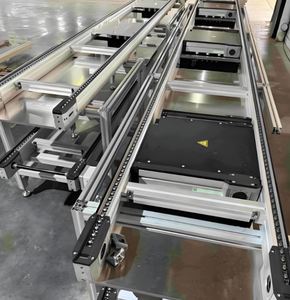 Factory Direct Adjustable Speed Double Speed Chain Conveyor Aluminum Profile Pallet <b>Transport</b> System Stainless Steel Modular New - Product Image 5