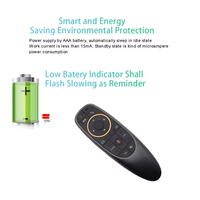 G10S Air Mouse Télécommande vocale 2.4G Gyroscope sans fil IR Learning pour H96 MAX X88 PRO X96 MAX Android TV Box HK1