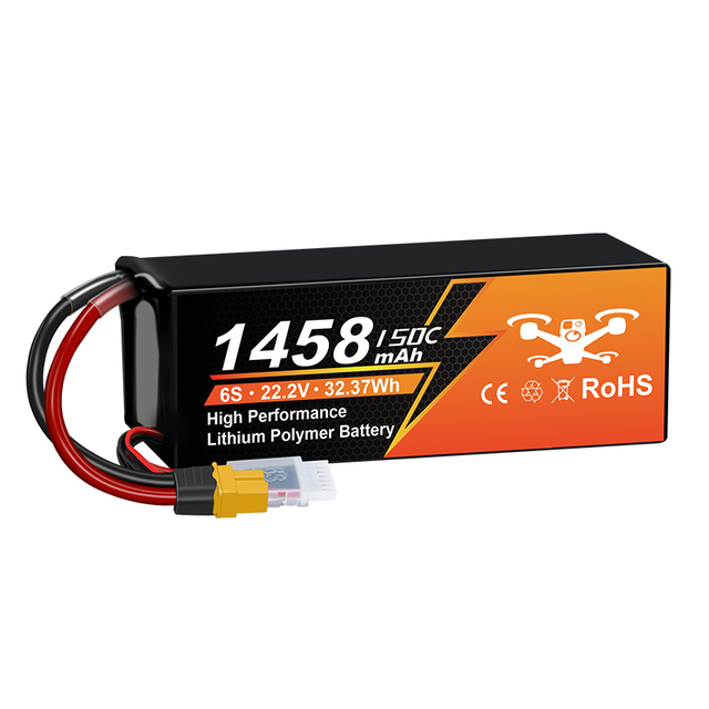 Reliable 3S1P 22.2V 1458mAh Advanced Lightweight Lipo UAV Drone Battery With Long Cycle Life