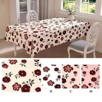 Nappe de table rectangulaire en PVC de luxe, imperméable, anti-taches, résistante à l'huile, écologique, lavable, pour la maison et la salle à manger, usage quotidien