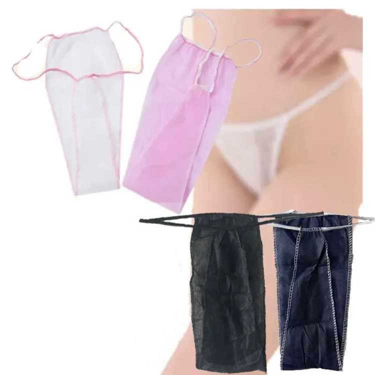 Giá Bán Buôn Không Thấm Nước G String Thongs Phụ Nữ Quần Lót Cho Spa Du Lịch Bơi Dùng Một Lần Đồ Lót PP Không Dệt Quần Short