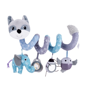 Baby <strong>Toys</strong> <strong>Hanging</strong> Rattle <strong>Pram</strong> Spiral Safety Soothing Baby Animal Plush <strong>Toys</strong> Baby Carriage Pendant Bed Around - Product Image 3
