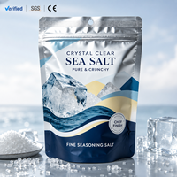 Sacs Mylar personnalisés directement de l'usine, 3,5 g, pour sachets à fond plat, emballage alimentaire résistant à l'humidité, sel de mer, condiments, assaisonnements