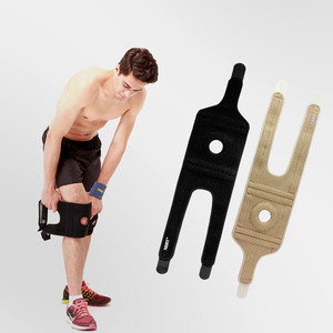 Rodillera deportiva transpirable de neopreno compresivo <span class=keywords><strong>Aolikes</strong></span>, correa de rótula ajustable con almohadilla Eva y soporte de resorte para deportes - Product Image 1