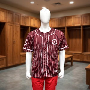 Tissu 100% polyester respirant, grande taille, séchage rapide, haute qualité, personnalisable, maillot de baseball pour homme, coupe ajustée - Product Image 3