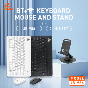 Jeqang-986 nóng bán 3n1 Combo Arabic bàn phím chuột điện thoại chủ BT nhiều chức năng mới thuận tay phải siêu mỏng không thấm nước - Product Image 5