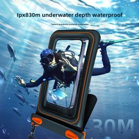 Vente Flash Transfrontalière : Étui Étanche pour Téléphone en PVC Flottant avec Double Sac en Éponge, 8,9 Pouces, Fermeture à Clip pour la Natation, la Plongée et les Activités de Plein Air