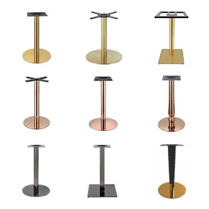 Gold Table Base High Quality Modern Furniture Brushed or Polished Caffe Coffee Dining Golden Table Legs