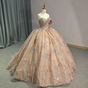 Jancember 6807 Chic une épaule Empire soirée paillettes brillantes robes en dentelle - Product Image 3