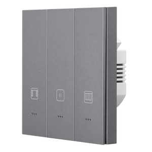 สวิตช์ม่านอัจฉริยะแบบสัมผัสสำหรับ WIFI UK/EU กระจก PC ม่านม้วน รีโมทควบคุมด้วยเสียง Alexa Google สวิตช์แบบกด - Product Image 2
