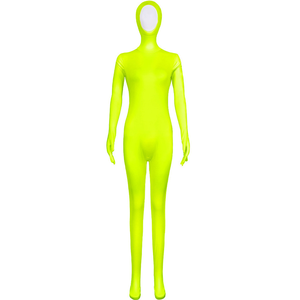 Fluorescent Yellow - Unisex Style with Hands, Feet, and Face Revealed