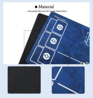 Tapis de souris de jeu antidérapant, lavable, imprimé sur mesure, grande base en caoutchouc, en gros, en stock, pour ordinateur, laboratoire, tapis de jeu TCG