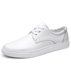 Zapatos de cuero para hombre, mocasines, versátiles, informales, de boca baja, a la moda, transpirables, con cordones - Product Image 3