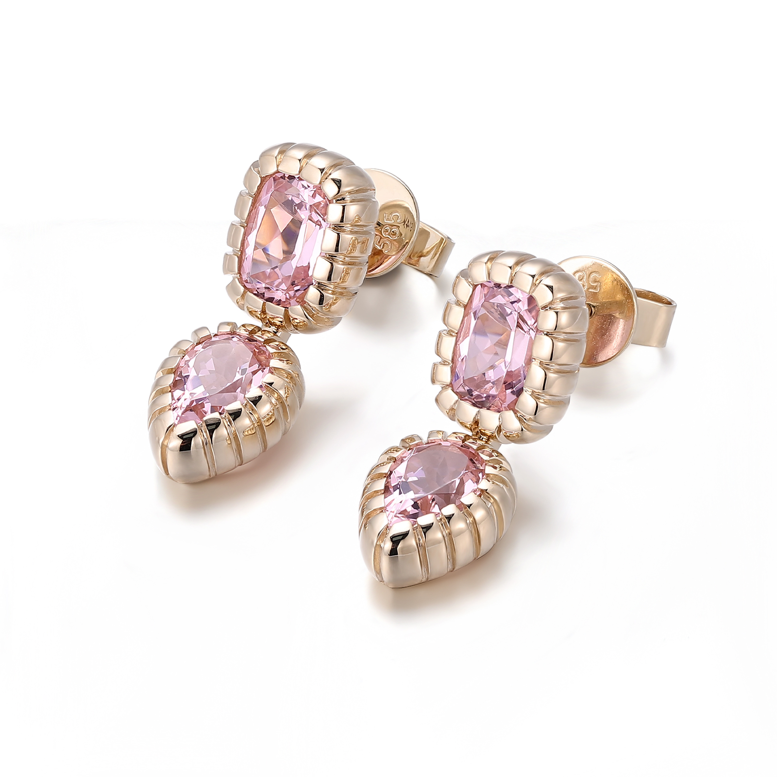 อัญมณีปลูกในห้องปฏิบัติการทอง 18k