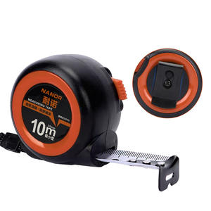 Ruban à mesurer en acier Nanor 10M métrique, retour automatique, auto-bloquant, pour usage industriel et domestique - Product Image 1
