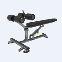 Equipo de Gimnasio Comercial, Banco Multifuncional Ajustable para Abdominales, Banco de Gimnasio, Banco Abdominal DFT KJ-1246