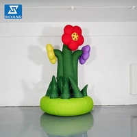 Pot de fleurs gonflable personnalisé de fleur gonflable debout pour des décorations d'événements
