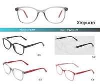 Cadres de lunettes en plastique CP pour enfants Forme de visage en diamant classique 16 styles pour enfants portant des lunettes en stock