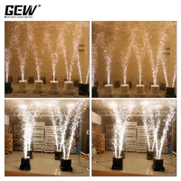 Machine à feux d'artifice froids 1300W à double tête rotative, effet flamme et étincelle, jet double à 360 degrés pour scène de mariage