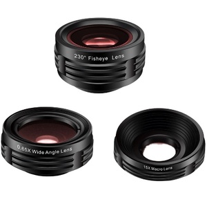 Kit Universale di Lenti per Fotocamera Smartphone: Lente Fisheye 230° + Lente Grandangolare + Lente Macro per <span class=keywords><strong>iPhone</strong></span> 8 Plus 256GB - Product Image 5