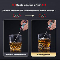26mm 1.02 pouces nouvelle vente chaude sans BPA métal réutilisable Cubes à glace café pierres de refroidissement en acier inoxydable Cubes à glace avec pince
