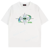 T-shirt pour homme 100% coton imprimé araignée 250 g/m² avec logo personnalisé, coupe ample, jersey décontracté avec motif