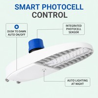 Luminaria LED para Estacionamiento y Calle, 30W 50W 80W 100W, Tipo V, Haz de Luz Amplio, IP65, Aluminio Fundido a Presión, Eficiencia Energética, Venta al por Mayor para Exteriores