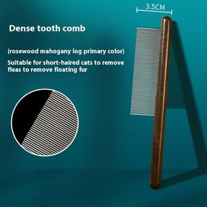 Peine <span class=keywords><strong>de</strong></span> madera especial para perros <span class=keywords><strong>de</strong></span> pelo largo, desenreda nudos, elimina pelo suelto, con dientes seguros, ecológico, clásico, para el aseo <span class=keywords><strong>de</strong></span> mascotas Senwei - Product Image 6