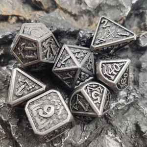Juego de dados de metal DND Dungeon and Dragon RPG Dados poliédricos D & D dados para RPG D + D Rolling Game <span class=keywords><strong>Dice</strong></span> D y D <span class=keywords><strong>Dice</strong></span> D20 D12 D10 D8 D6 - Product Image 5