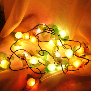 Peach <strong>String</strong> <strong>Light</strong> Enwind Decoration Holiday Lighting Fruit Harvest Motif <strong>Strings</strong> Flash Wedding Backyard Fairy Lamp - Product Image 5