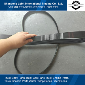 Sinotruk HOWO kamyon motor yedek parçaları AC veya DC kemer 6pk 8pk 10pk 100% yeni çok kama kemerler 080V96820-0243 - Product Image 5