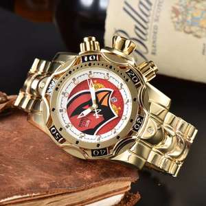 ファッションフットボールクラブクォーツ時計ステンレス鋼ストラップNFLスポーツ旅行使用メンズクォーツ時計 - Product Image 4