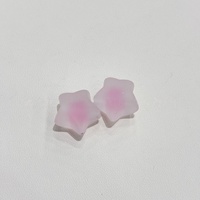 Perles d'espacement en acrylique en forme de cœur, givrées, remplies de bonbons, style Kawaii, pour la création de stylos perlés et la décoration de sacs mobiles