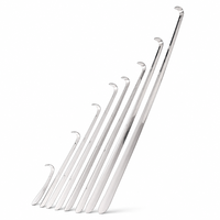 Calzascarpe in Acciaio Inossidabile con Gancio Lungo, 8 Misure 15-80cm, Design Appendibile, Spessore 1.2mm, Ecologico, Certificato CE RoHS REACH, OEM/ODM