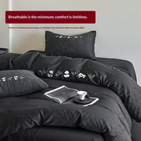 Parure de lit en microfibre effet soie glacée, motif dessin animé, housse de couette et drap de luxe, vente en gros