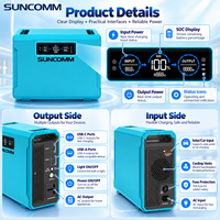 Stasiun Daya Portabel 1000W 1000Wh LiFePO4 Generator Tenaga Surya UPS 10ms Switch 230V AC MPPT untuk Berkemah Cadangan Darurat Rumah