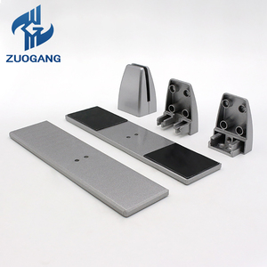 アルミニウム製 デスク パーティション シェルフ ブラケット 装飾サポート プライバシー スクリーン ディバイダー クランプ 固定式 ガラスボード パーティション用 - Product Image 3